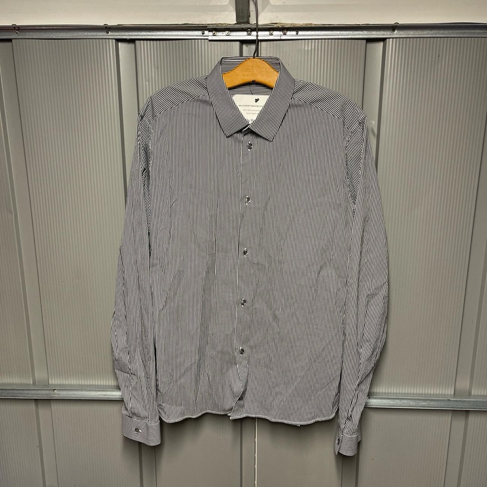 Womens Balenciaga Stipe Button Up Shirt